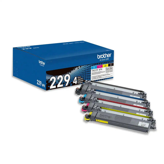 Brother Genuine TN2294PK Standard-Yield 4 Pack (C/M/Y/BK) Toner Cartridges