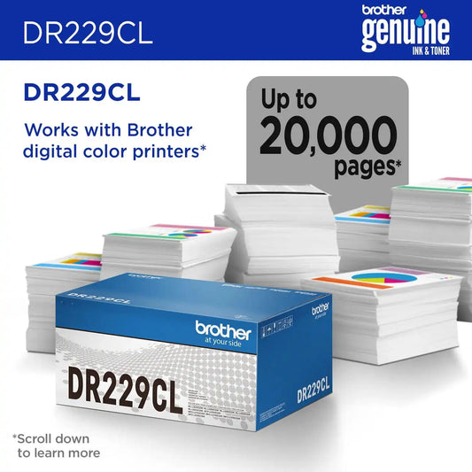 Brother DR229CL Drum Unit with Approx. 20,000-Page Yield