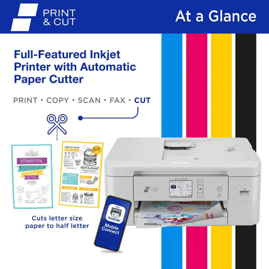 Brother MFC-J1800DW Color Inkjet All-in-One Printer