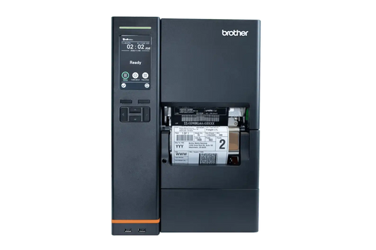 Brother Titan TJ-4422TN Ultra-Fast Industrial Barcode Label Printer with LCD & Rewinder