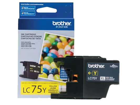 Brother Genuine LC75YS High-yield Yellow Ink Cartridge