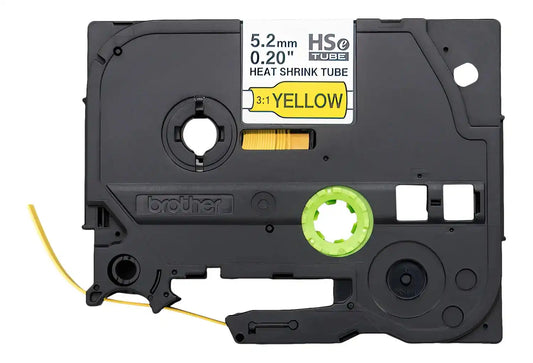 HSE611E Black on Yellow 3:1 Heat Shrink Tube