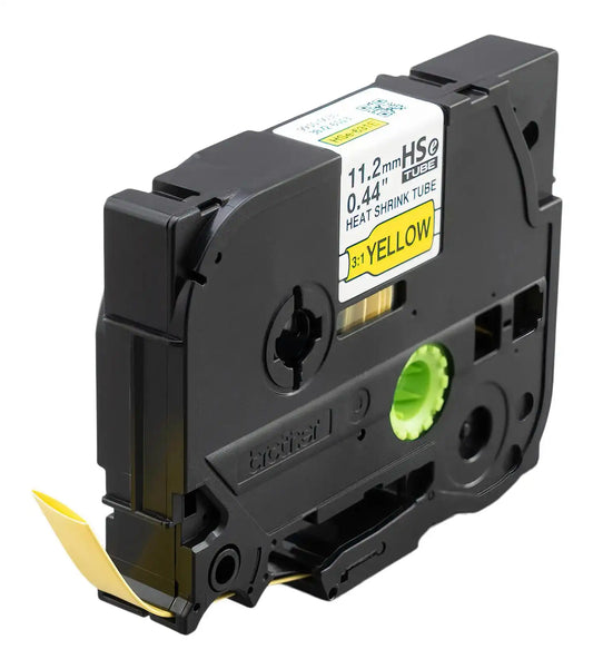 HSE631E Black on Yellow 3:1 Heat Shrink Tube