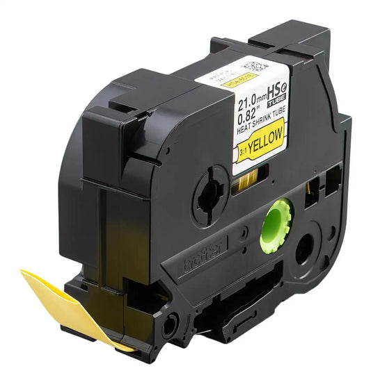HSE651E Black on Yellow 3:1 Heat Shrink Tube