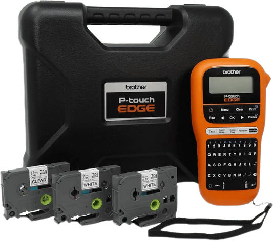 Brother P-touch EDGE PT-E110BP Entry-Level Handheld Industrial Laminate Label Printer