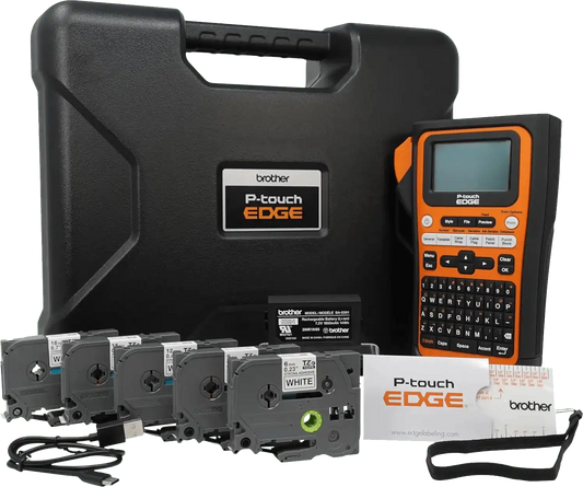 Brother P-touch EDGE PT-E310BTBP Handheld Industrial Labeler Bundle Bluetooth® & USB-C®