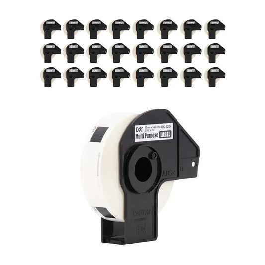 0.66 in x 2.1 in (17 mm x 54.3 mm) Multipurpose Labels (400 White Paper Labels). (24) Rolls Per Box