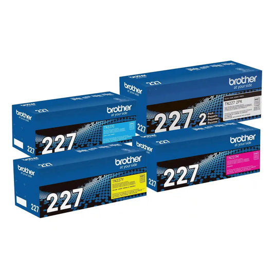 Brother Genuine TN2275PKBUND High Yield TN227 5PK Toner Bundle