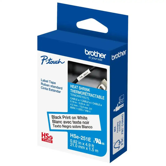 13/16in (AWG 0-10) x 4.9ft (21.0mm x 1.5m) Black on White 3:1 Heat Shrink Tube