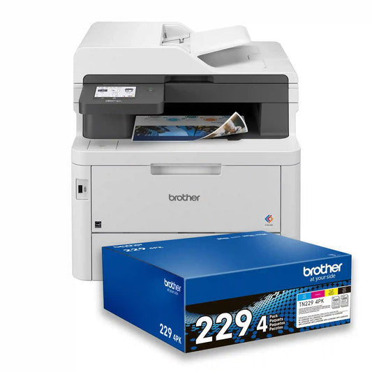 Brother MFC-L3780CDW2294BD Digital Color All-in-One Printer with TN229 4PK Toner Bundle