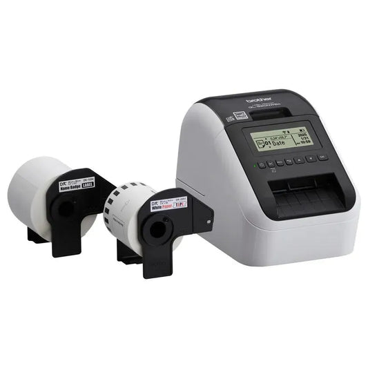 Brother QL-820NWBCV2 Label Printer Bundle with 2 rolls of Genuine DK Label Tapes