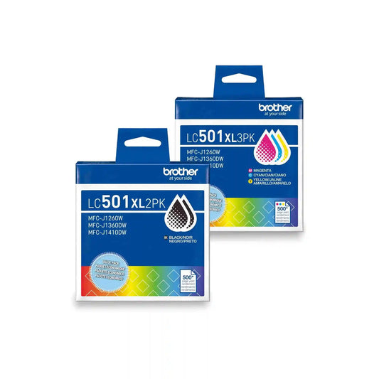 Brother LC501XL 5-Pack High Yield Ink Bundle