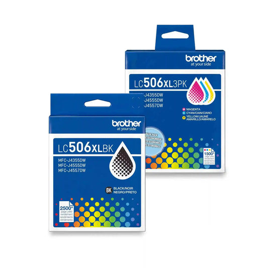 Brother LC506XL 4-Pack High Yield Ink Bundle