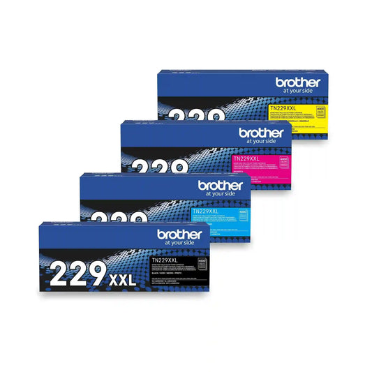 Brother TN229XXL 4-Pack Super High Yield Toner Bundle