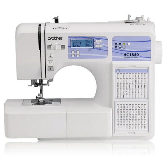 Brother HC1850 Computerized Sewing Machine with 185 Built-inStitches & Wide Table