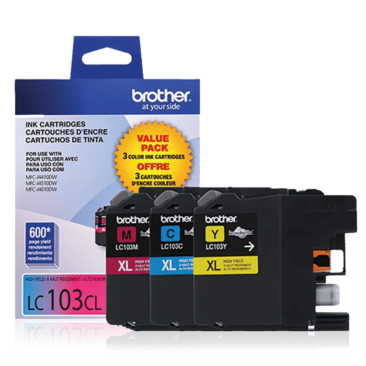 Brother Genuine LC1033PKS High-yield 3 pack color Ink Cartridges