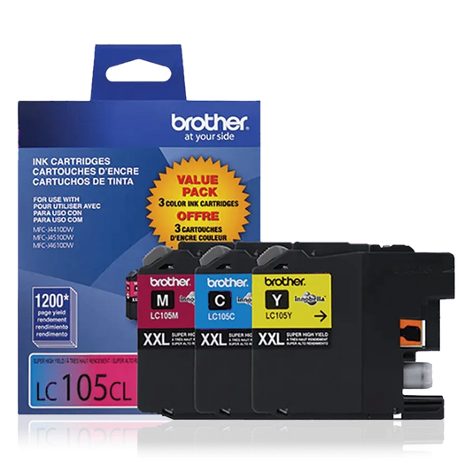 Brother Genuine LC1053PKS Super High-yield 3 pack color Ink Cartridges
