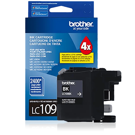 Brother Genuine LC109BK Super High-yield Black Ink Cartridge