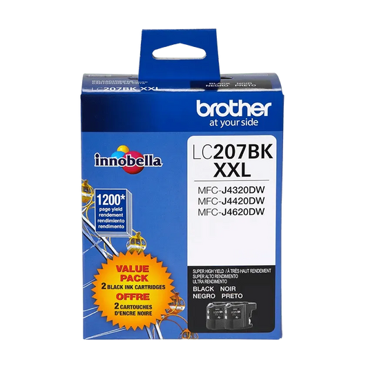 Brother Genuine LC207BK Super High-yield Black Ink Cartridge