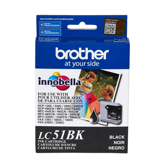 Brother Genuine LC51BK Black Ink Cartridge