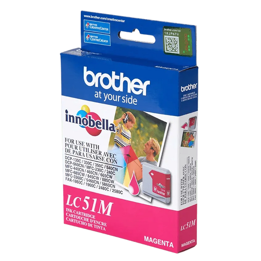 Brother Genuine LC51M Magenta Ink Cartridge