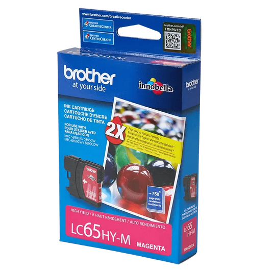 Brother Genuine LC65HYM High-yield Magenta Ink Cartridge