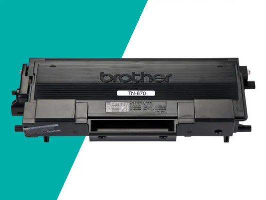 Brother Genuine TN670 Black Toner Cartridge