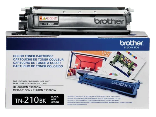 Brother Genuine TN210BK Standard-yield Black Toner Cartridge