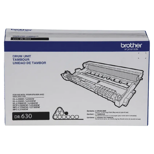 Brother DR630 Drum Unit with Approx. 12,000-Page Yield