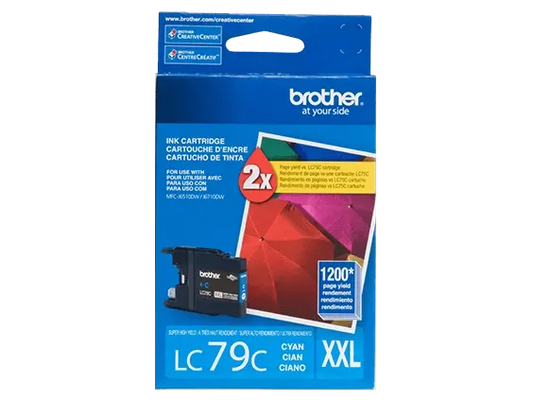 Brother Genuine LC79C Super High-yield Cyan Ink Cartridge