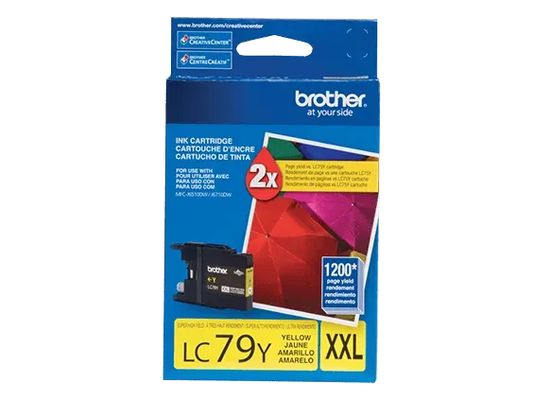 Brother Genuine LC79Y Super High-yield Yellow Ink Cartridge