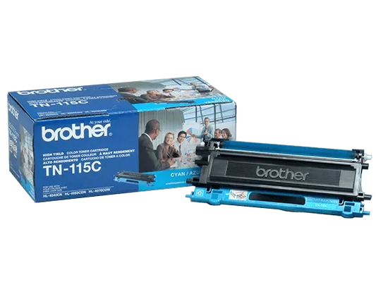 Brother Genuine TN115C High-yield Cyan Toner Cartridge
