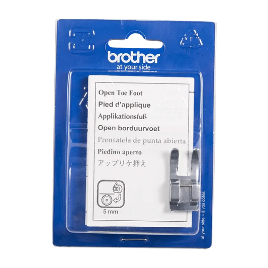 Brother SA146 Open Toe Foot for 5mm Stitch Width Sewing Machines