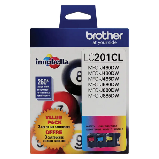 Brother Genuine LC2013PKS Standard-yield 3 pack color Ink Cartridges
