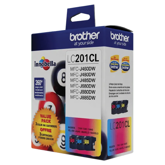 Brother Genuine LC2013PKS Standard-yield 3 pack color Ink Cartridges
