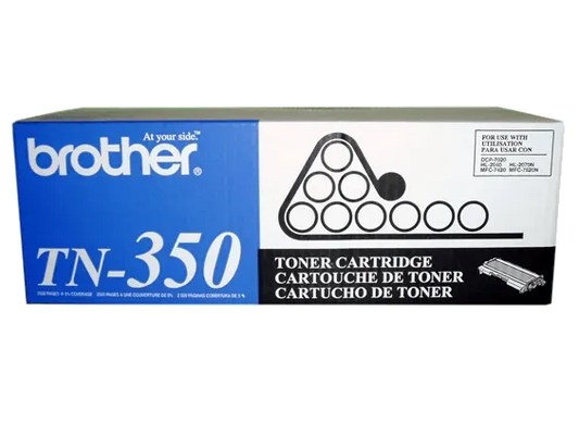 Brother Genuine TN350 Black Toner Cartridge