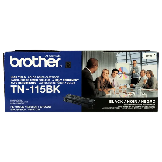 Brother Genuine TN115BK High-yield Black Toner Cartridge