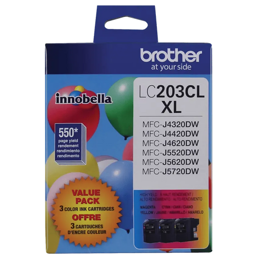 Brother Genuine LC2033PKS High-yield 3 pack color Ink Cartridges
