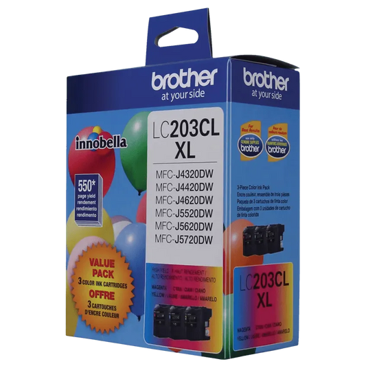 Brother Genuine LC2033PKS High-yield 3 pack color Ink Cartridges