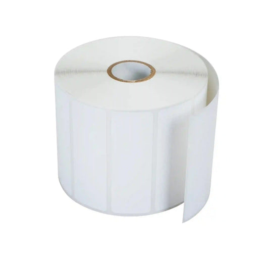 Premium Die cut paper label, 3 inch x 1.01 inch (76.2mm x 25.58mm), 1,544 labels per roll, 12 rolls per box