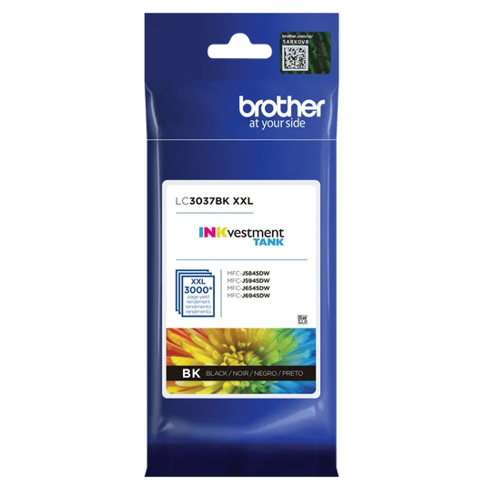 Brother Genuine LC3037BK INKvestment Super High-yield Black Ink Cartridge