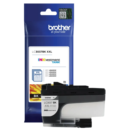 Brother Genuine LC3037BK INKvestment Super High-yield Black Ink Cartridge
