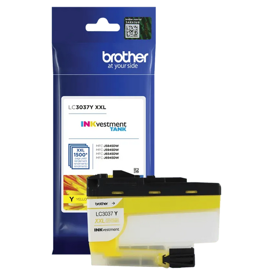 Brother Genuine LC3037Y INKvestment Super High-yield Yellow Ink Cartridge