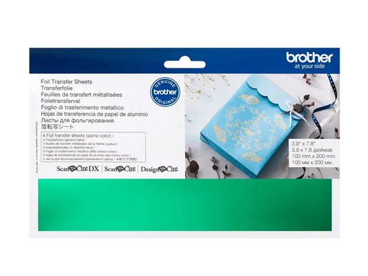 Brother CAFTSGRN1 Green Foil Transfer Sheets