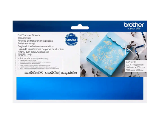 Brother CAFTSBLU1 Blue Foil Transfer Sheets