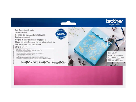 Brother CAFTSPNK1 Pink Foil Transfer Sheets