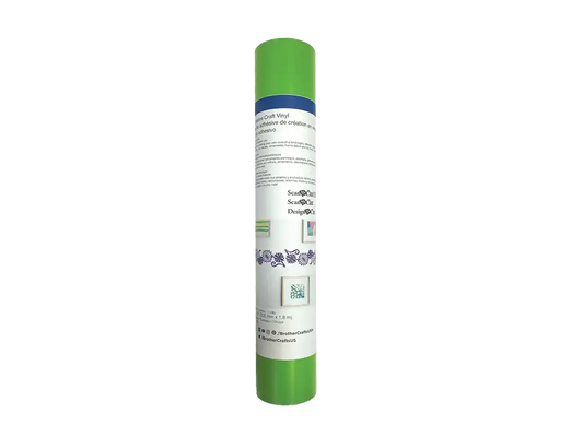Brother CAVINYLGRLM Lime Green Adhesive Craft Vinyl, 6 ft Roll