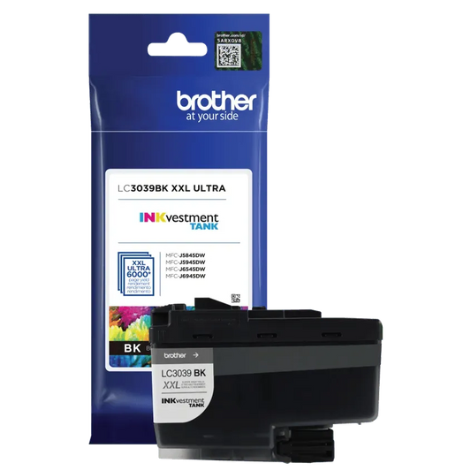 Brother Genuine LC3039BK INKvestment Ultra High-yield Black Ink Cartridge