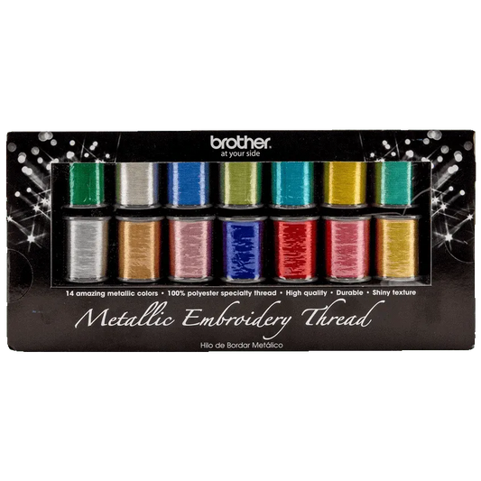 Brother MTPK14 14 colors Metallic Thread Pack