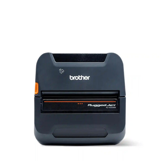 Brother RuggedJet RJ-4255WB-L 4in Wi-Fi®, Bluetooth® Thermal Mobile Printer, Battery